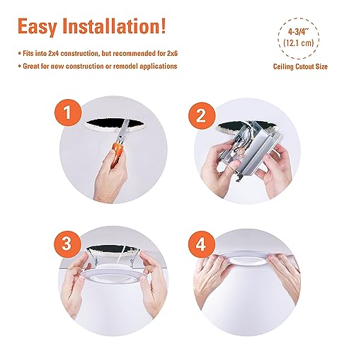 HALO RL LED Recessed Lighting 6 inch Canless with Night Light 5CCT 1000lm - image 8