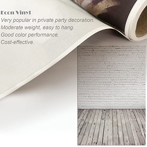 HUAYI 5X7ft White Brick Wall with Gray Wooden Floor Photography Vinyl Backdrop D-2504 by HUAYI - Used condition - Image 6
