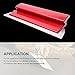 Drywall Skimming Blade, 16-Inch Stainless Steel Skim Coating Tool with Ergonomic Comfort Grip, Drywall Skimming Blade Tool for Knockdown Texture and Wall Repair(Red,SIZE:40cm)