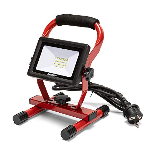 Projecteur de chantier 20W Velamp Light Pad rouge contre le manque de lumière