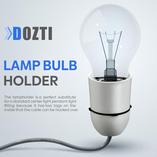 Bayonet Cap Ceiling Lamp Bulb Holder T2 Cord Grip for use with Light Bulb Bayonet Light Pendant Un-Switched Light Fitting Holder (White) - Image 5