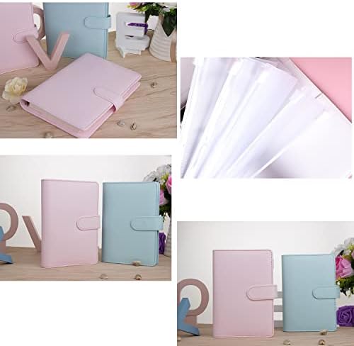 A6 PU Leather Budget Binder Set, Money Organizer with 12 Cash envelopes, Cash passbook Manager, Savings Notebook Binder with Budget Sheets, Saving Money