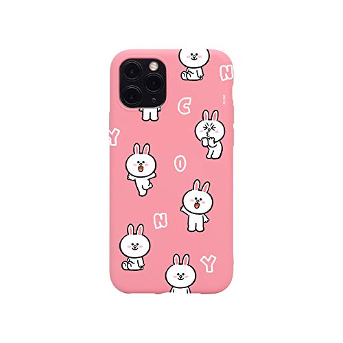 Line Friends Pattern Case Iphone 12 Pro Max - Cony Rose Pink #TOP8