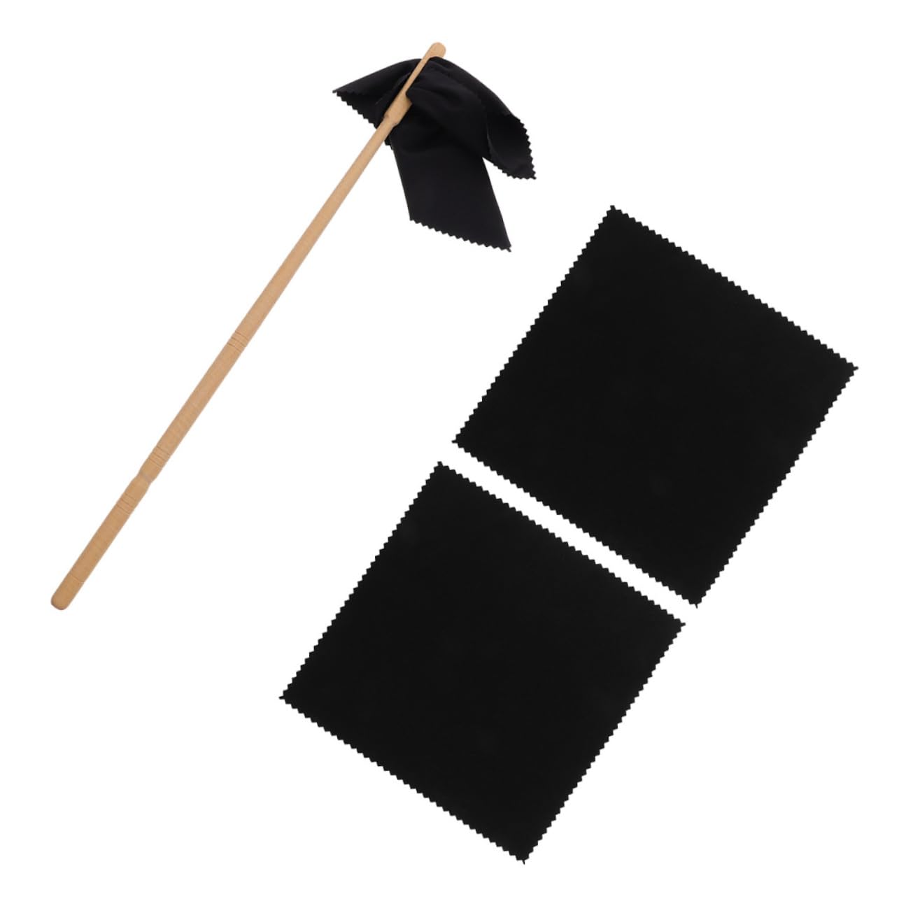 VANZACK 1Set Flute Cleaning Tools Kit with Reusable Cleaning Cloths Durable Cleaning Rod for Flute Maintenance for All Woodwind Instruments