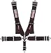 G-Force 7000BK Black SFI 16.1 Rated 5-Point Pull-Down Camlock Individual Shoulder Harness Set