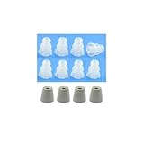 Clear, Small - Earphones Plus Brand Replacement Earphone Cushions: 2 Pair Memory Foam Earbuds and 4 Pair Triple Flange Earphone Tips (Please See Product Details for Connector Sizes)
