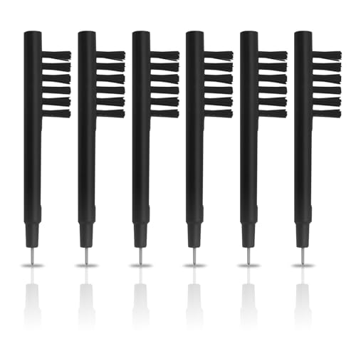 Earjgruu 6PCS Hearing Aid Cleaning Brush Kits,Hearing Aid Cleaning Tools with Wax Loop & Magnet,Portable & Durable Hearing Amplifier Cleaner Set for BTE, ITC Or ITE.
