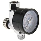 Mini Adjustable Air Regulator Gauge Paint Dial 1/4Inch Hvlp Compressor Spray Gun