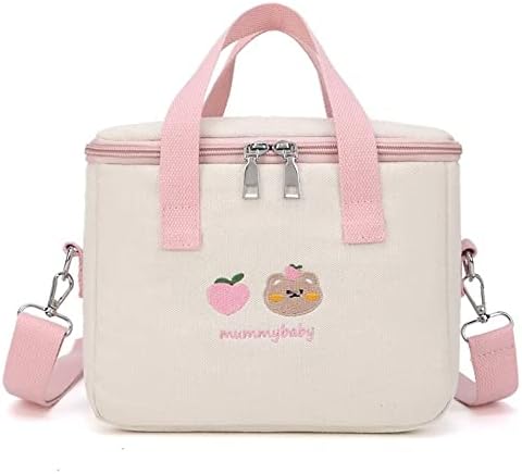 Dreamfocus Insulated Lunch Bag for Girls, Large Capacity, Handle and Strap, Cute Lunch Box for Kids Teen Women Work School Gifts