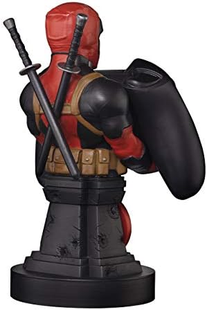 Cable Guys - Deadpool Plinth Marvel Gaming Accessories Holder & Phone Holder for Most Controller (Xbox, Play Station, Nintendo Switch) & Phone