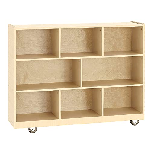 Dwale Birch Streamline 8-Section Toddler Coat Locker, Kids Cubbies Storage Shelves With Bench Hooks Safe Kids And Toddlers For Classroom Home #TOP23