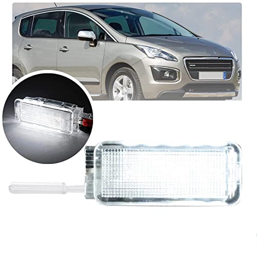 Confezione: 2 luci per bagagliaio interno a led di colore bianco per peug.eot