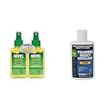 REPEL Plant-Based Lemon Eucalyptus Insect Repellent, Pump Spray, 4-Ounce, Pack of 2 & Sawyer...
