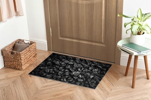 Tapis de sol design Pierres Noires Tulup pour un accueil soigné et durable - 8