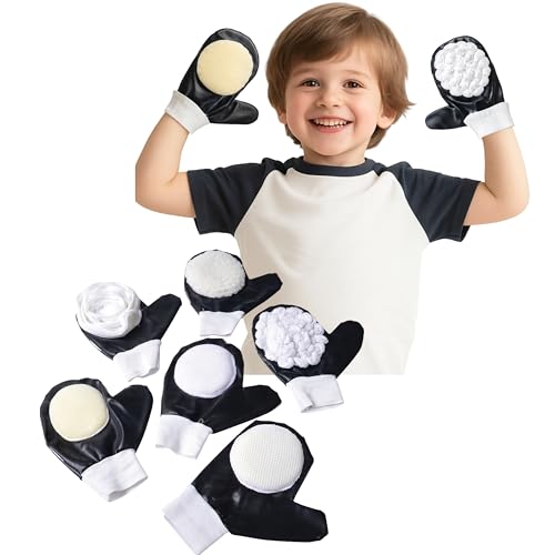 Kids Tactile Sensory Gloves Set – 6 Double-Sided Textured Mitts for Autism, Special Needs, Sensory Processing, Chewing, Disorder, Calming, Therapy, OT Activities