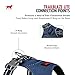 Tuff Pupper All-Day Wear Dog Harness | for Walking, Trail Running, Hiking | Front & Back Leash Clips | Reflective Trim | Easy On/Off Buckles | Lightweight Breathable | No Pull Design (XS, Blue)