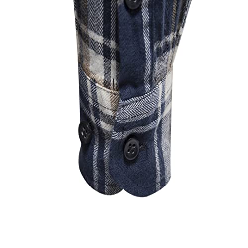 Chemise à carreaux coupe ajustée résolvant le manque de style en grande taille 4XL - 7