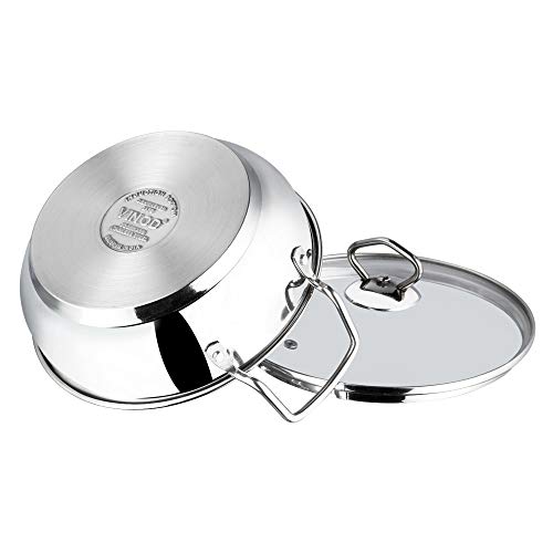Wok de Acero Inoxidable Vinod con Tapa de Vidrio miniatura 2