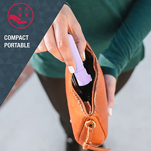 Sabre Mighty Discreet Pepper Spray, 16 Bursts, 12-Foot (4-Meter) Range, Ultra-Compact Design Is Easiest To Carry, 40 Percent Smaller Than Other Pepper Sprays, Uv Marking Dye, Snap Clip, Key Chain #TOP4