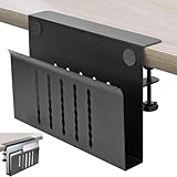 Klemme am Schreibtisch,Schreibtischklemm  Vertikaler Laptopständer aus Aluminiumlegierung,Kein Bohren, schwebender Laptopständer, Klemme unter dem Schreibtisch am Organizer für Tablet, Laptop, Noteboo