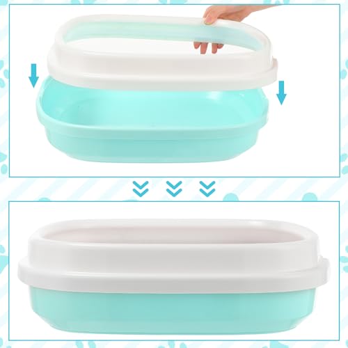 Kit de inicio para gatitos con caja sanitaria azul y accesorios miniatura 3