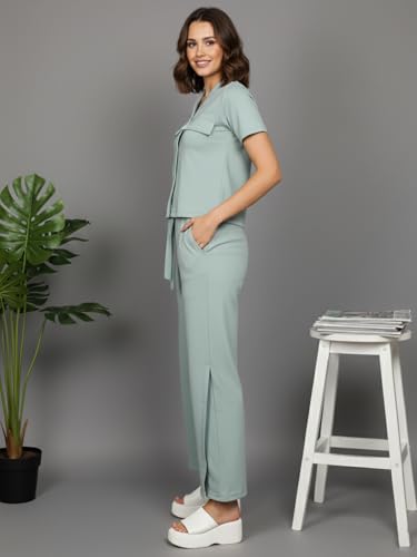 Image of CHKOKKO Women Jogging Suit Casual Summer Track Suit Co-Ord Set