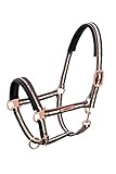  ESKADRON Heritage Dornschnalllen Halfter brickred/rose/basaltgrey/military/creme, Größe:Warmblut extra, Farbe:black/creme/brickred