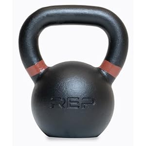 REP Fitness Single Kettlebells 5lb to 50lb Range, Cast Iron, Strength Training, Adjustable Weight, Power Workout Equipment, Home Gym, Free Weights, Dumbbell Alternative, Exercise, Men, Women