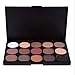 Vodisa Eyeshadow Palette 15 Waterproof Makeup Nature Glow Matte Eye Shadows Kits Professional Make Up Shimmer Eye Shadow Pallets with Eyes Makeup Brushes Set Beauty Cosmetics