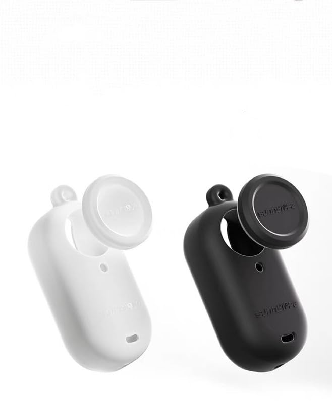 for Insta360 Go 3S Host Dissipation Silicone Cover+Lens Caps+Hanging Rope,Silicone, Waterproof,Scratch-Resistant, Dirt-Resistant, Portable Vlogging Camera Lens Protection Accessories Set of 3 (Black)