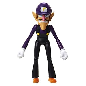 World of Nintendo 91445 4″ Waluigi with Coin Action Figure