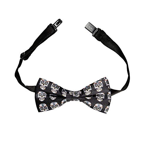 WIDMANN ? Pajarita Dia de los muertos ajustable Mens, negro, talla única,...