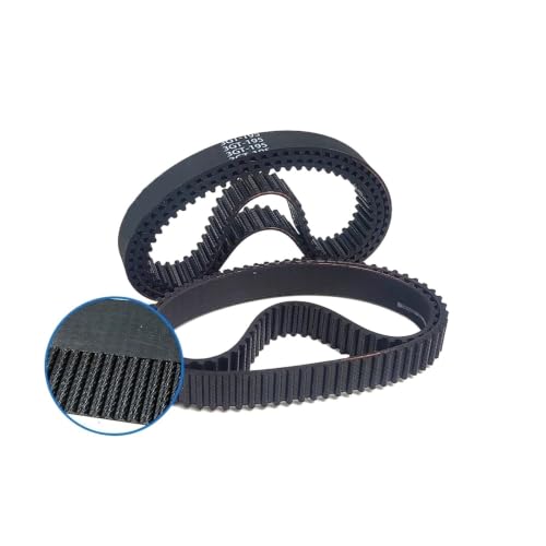 Correa de distribución de goma 3GT 216mm ancho 5mm bucle cerrado 5 uds 2