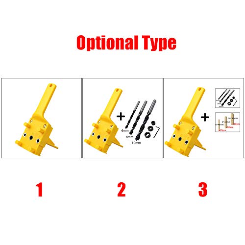 Loijon Handheld Woodworking Jig Fit Gabarito para 6 8 10mm Brocas De Perfuração de Madeira Furo Maça