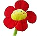 26" Super Cute Sun Flower, Plush Daisy Flowers with Bendable Stems Big Smile Face Flower Creative Stuffed Plush Toy (65cm) (red sunflower)