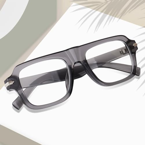 Image of Peter Jones Square Unisex Large Blue Light Blocking UV Protected Computer /Gaming Glasses (3754F)