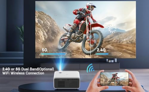 Image of Lazervision Lv1040 Sun Max 4K Ultra HD Projector | 4000 ANSI Lumens | Android 14 | 50000 Hr Lamp | Auto & Digital Focus & Keystone | MEMC | HDMI, ARC, WiFi, BT 5 | 2GB+32GB | HDR10 | 5Yr Warranty