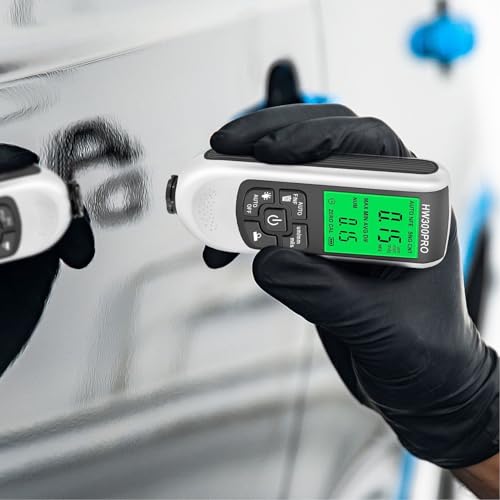 Image of Paint Thickness Gauge, HD Backlit Display Coating Thickness Meter