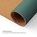 Cork Desk Mat - Dual-Sided Desk Pad for Office and Home - Desk Organization and Accessories - Ideal for Large Mouse Pad and Desk Mats on Top of Desks(Dark Green,80cmx 40cm)