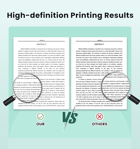 LabelCreate Papel para impressora térmica 21 x 28 cm, papel térmico com letras americanas, impressão