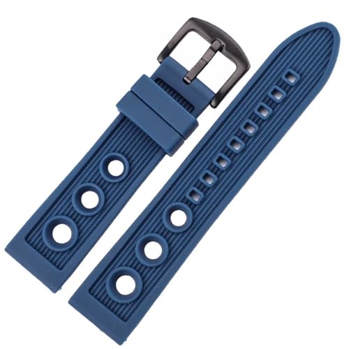 Bracelet de montre silicone 22mm souple anti transpiration