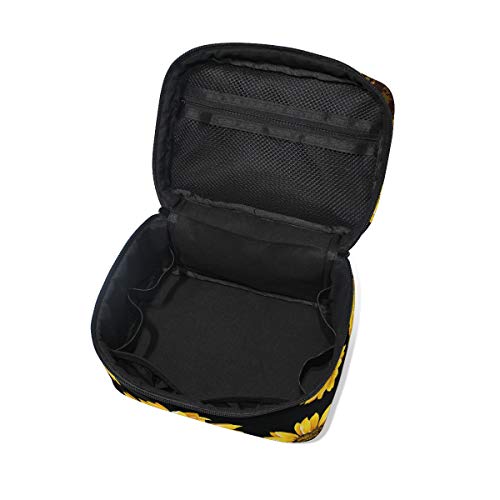 Baofu Sunflower Travel Cosmetic Bag Toiletry Bag Large Portable Hanging Multifunction Makeup Organizer Bag With Waterproof Pouch For Women And Girls #TOP4