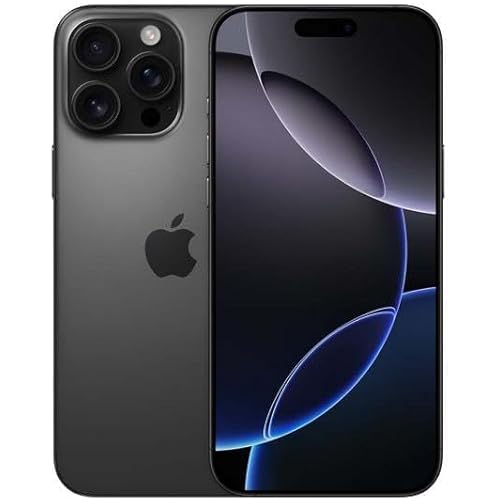Apple iPhone 16 Pro Max, 1TB, Black Titanium - T-Mobile (Renewed Premium)