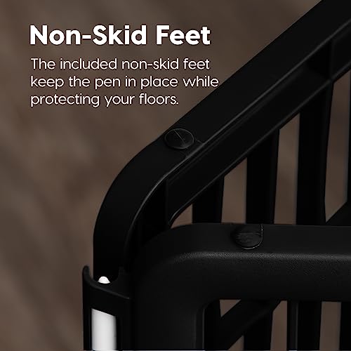 Cercado para animais de estimação IRIS USA 86 cm com 8 painéis sem porta, preto (585605)
