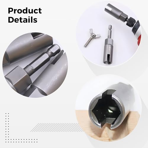Douilles à choc profondes en chrome vanadium robuste de 11 à 19 mm
