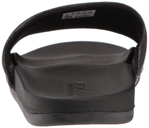 adidas Sandália feminina Adilette Comfort Slide, Preto/branco/preto, 8