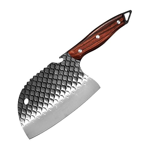 Küchen-Metzgermesser, handgefertigt, geschmiedeter Edelstahl, Knochenhackmesser, Fleisch, Gemüse, Schneiden, Hackmesser, Kochmesser, Hackmesser