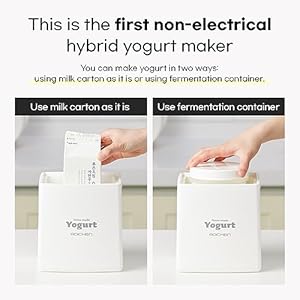 MINEW YOGURT MAKER HOME MADE YOGURT MADE IN KOREA NON ELECTRIC EASY YOGURT MAKING