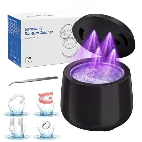 Nettoyeur à ultrasons 48 kHz avec minuterie numérique pour retenirs