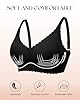 Wireless Seamless Bras for Women with Support - No Wire Push Up Womens Bra - No Underwire Padded Comfort Bralettes Breast Lift for Back Fat - Coverage Comfortable Bralette Wirefree 3 Pack(3P1,L)